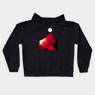 Deep velvet peak Kids Hoodie